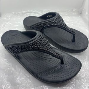 Crocs black sandals